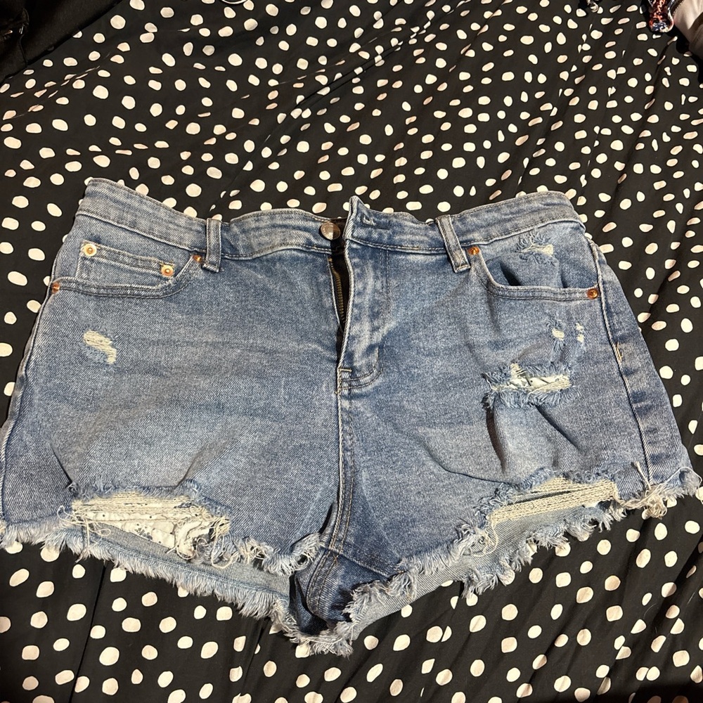 Denim Distressed Women Shorts